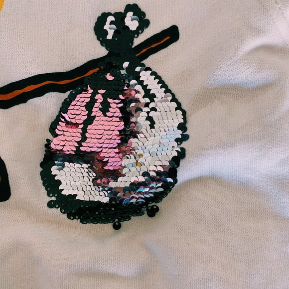 NEW Peanuts soft crewneck with reversible sequins! - Picture 5 of 6